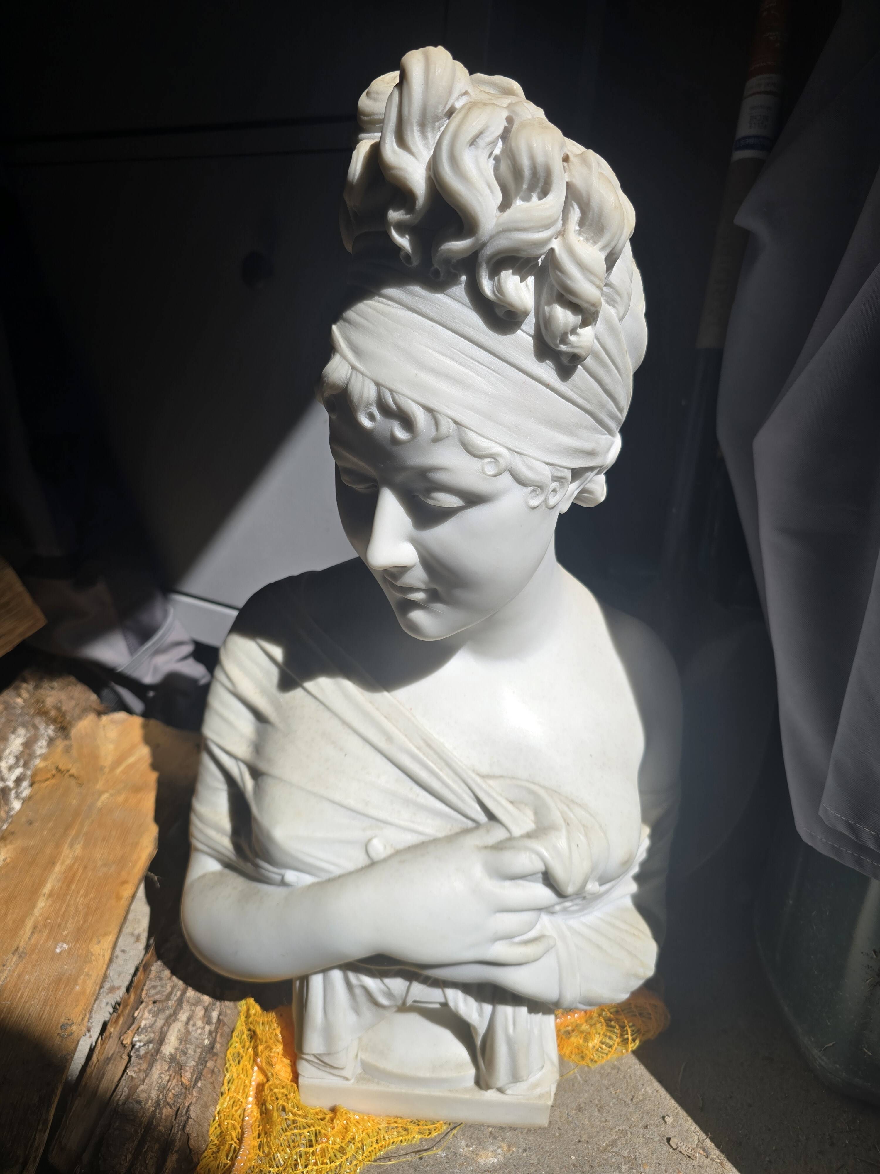 Marble bust by Houdon