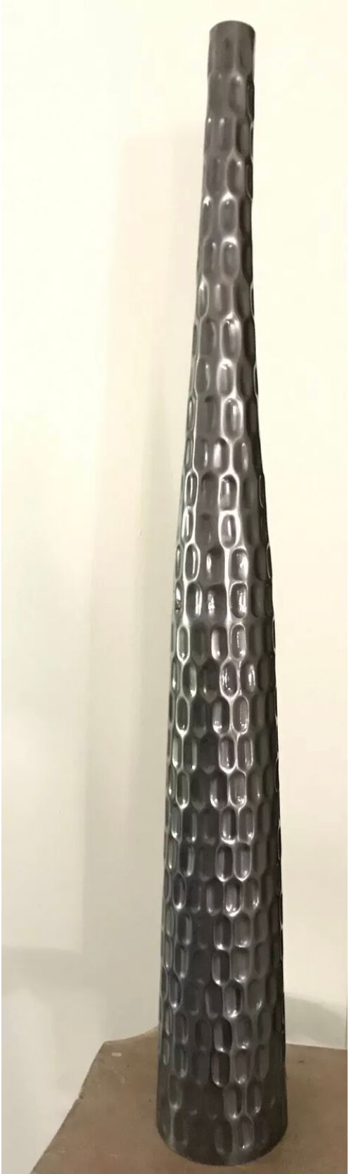Metal vase soliflore shape design 70 cm