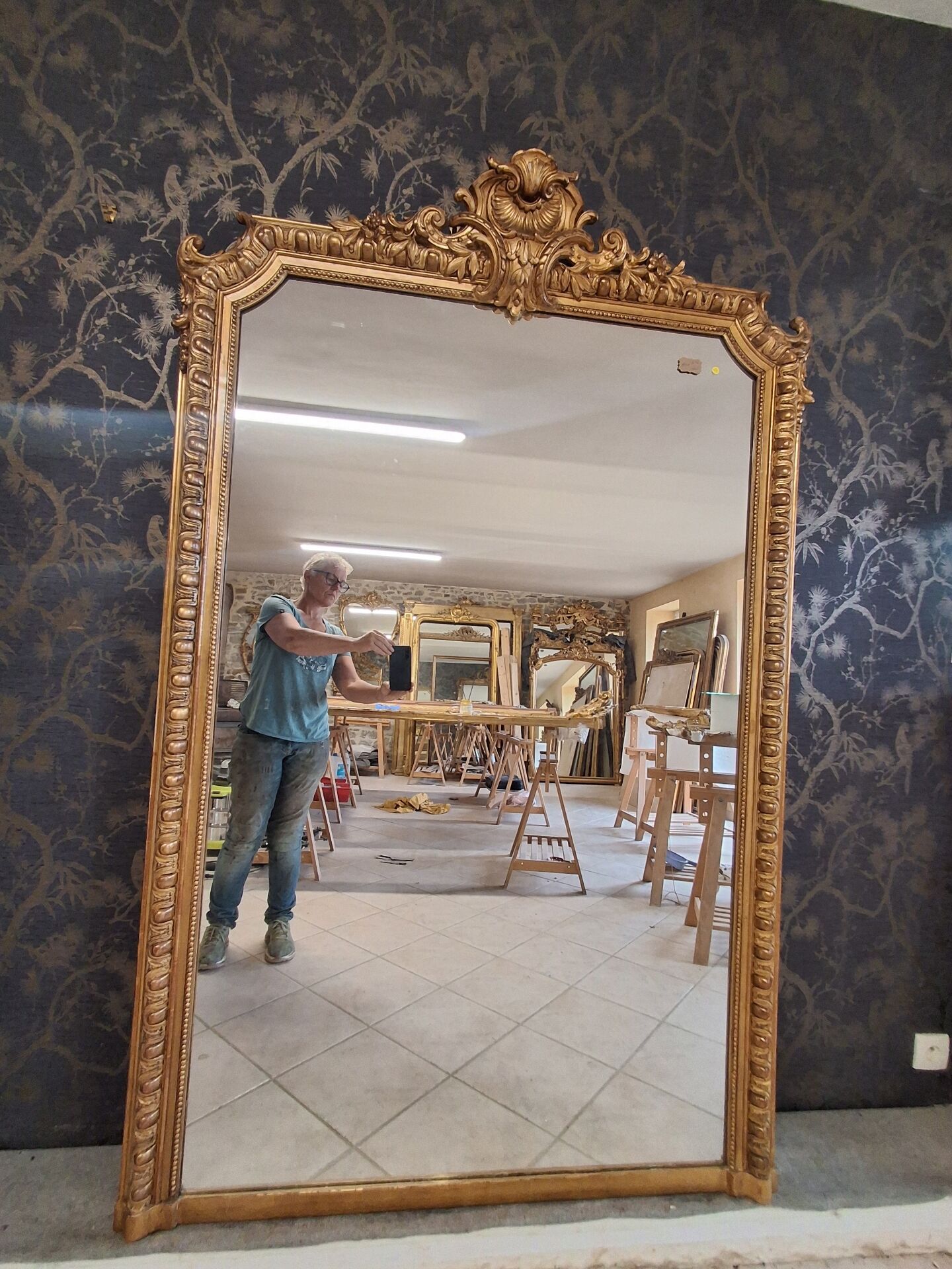Miroir époque XIX 189 x 121 /123