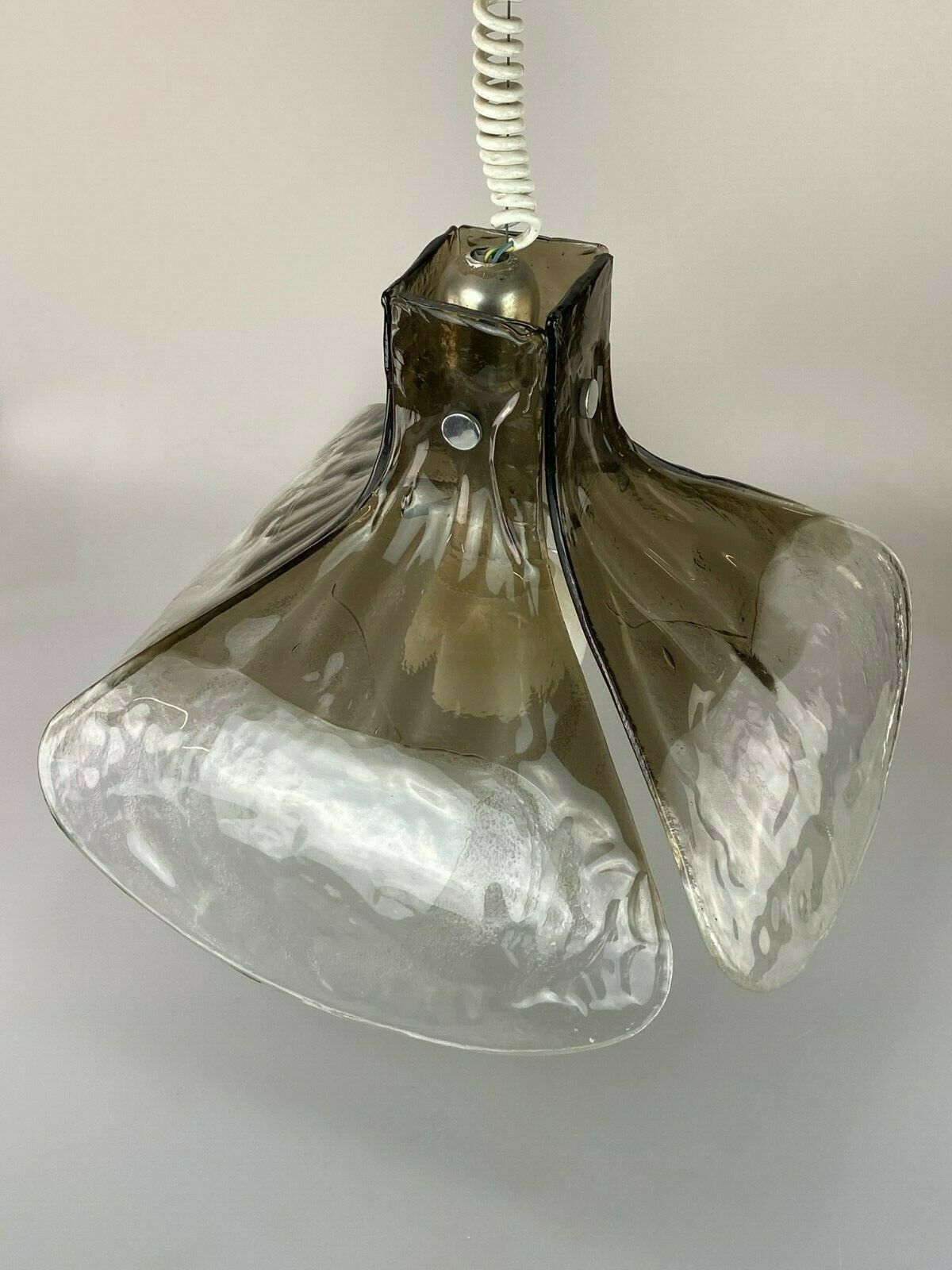 60s 70s lamp light hanging lamp Kalmar Franken KG Tulip glass 60s 70s