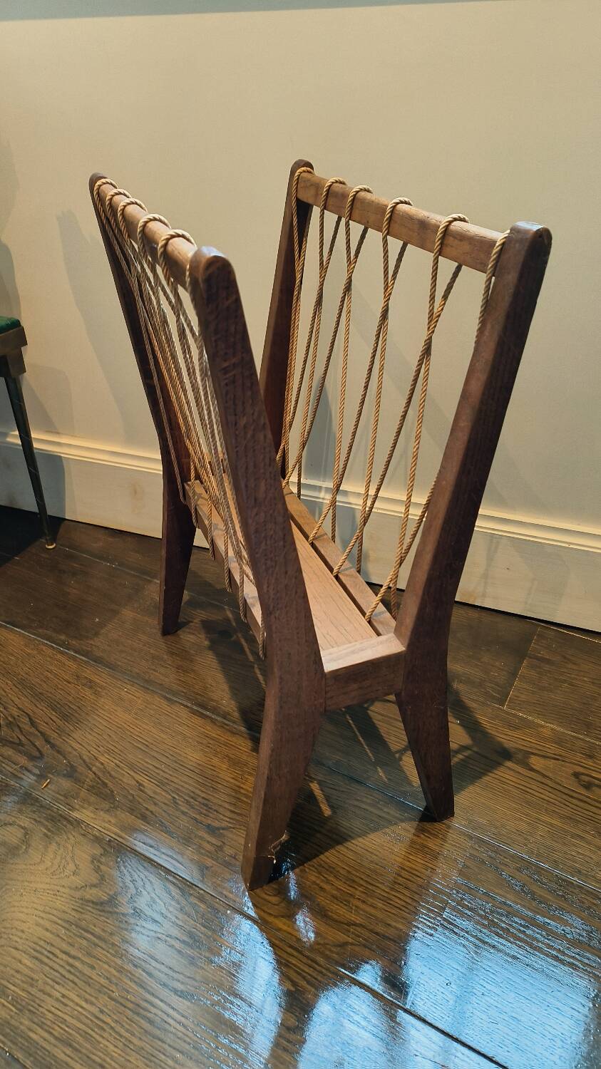 Vintage Scandinavian magazine rack