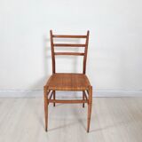 1950s vintage chair, hand-woven chiavarina