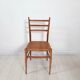 1950s vintage chair, hand-woven chiavarina