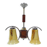 Art deco hanging lamp in glass