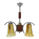 Art deco hanging lamp in glass
