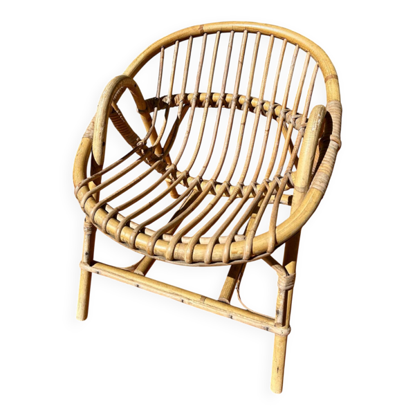 Petit fauteuil en rotin enfant
