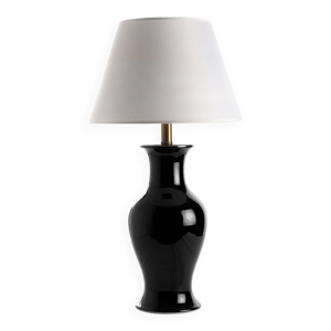 Lampe vase noir