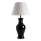 Lampe vase noir