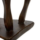 Mid-Century Organic Wooden Side Tables, circa 1960's wabi sabi brutalist