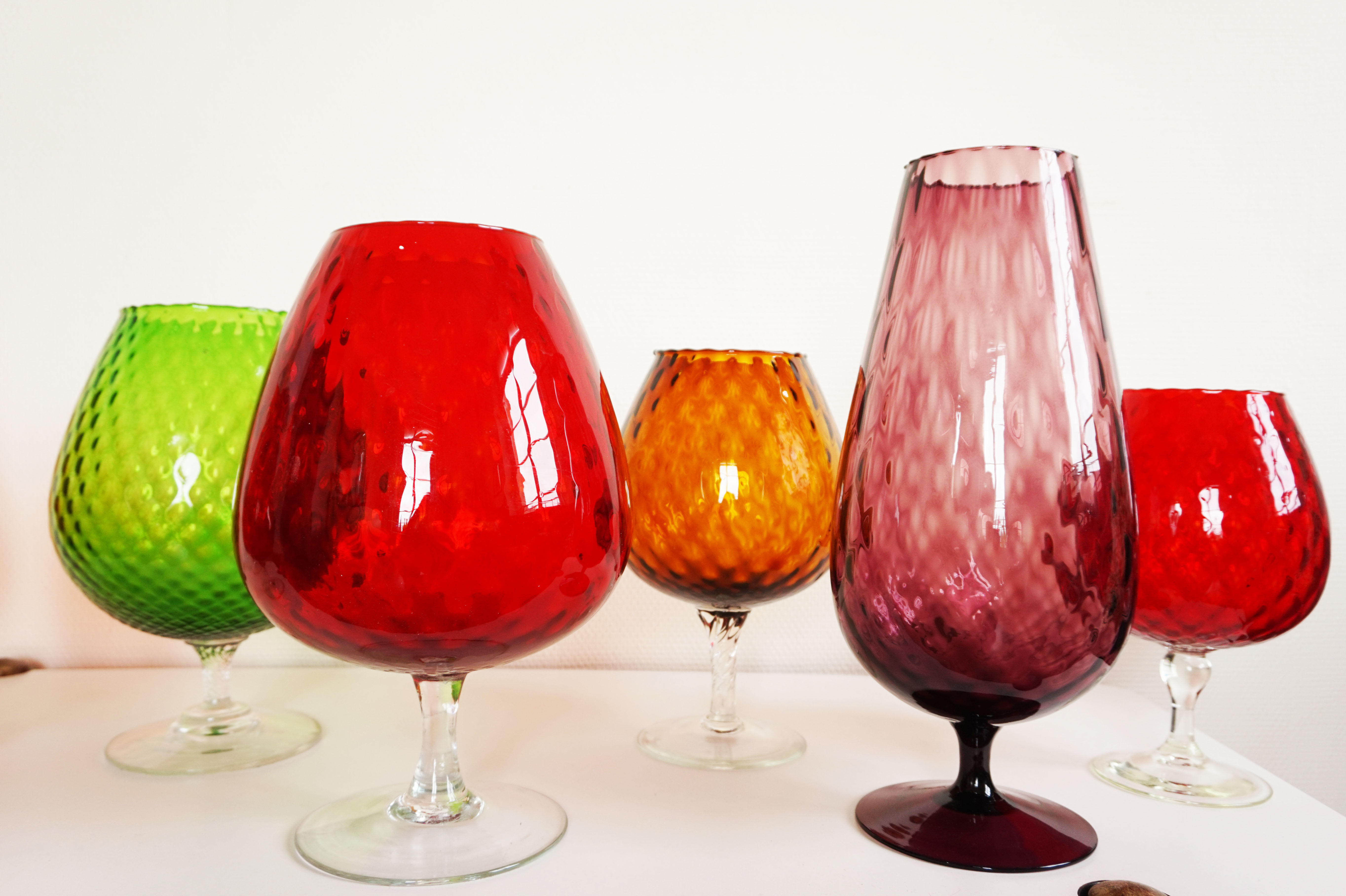 Italian empoli vintage vase 1950