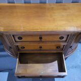 Half-moon Directoire buffet in solid wood in very good condition