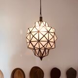 Brass and copper suspension lamp