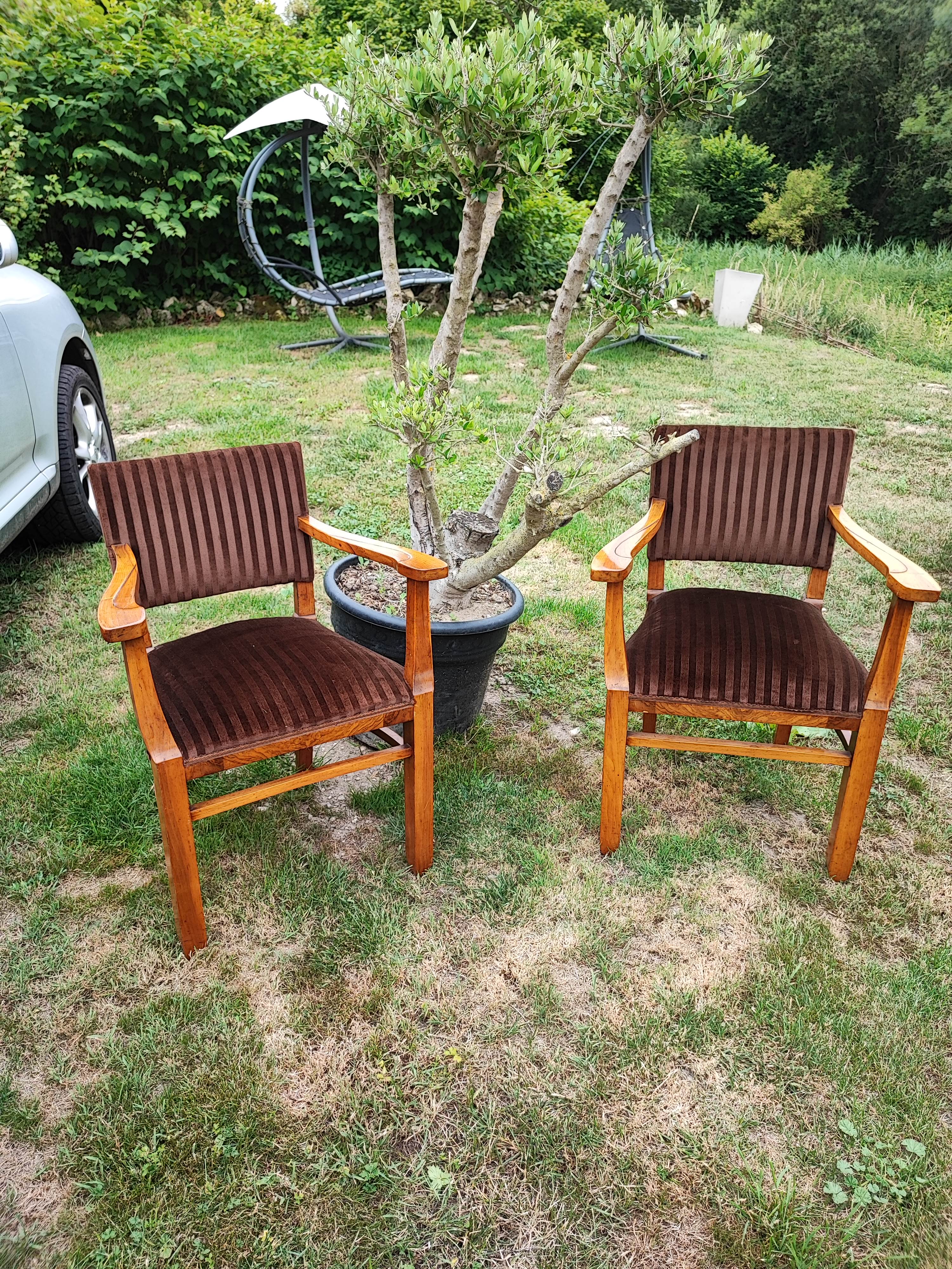 Biedermeier period armchairs