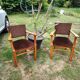 Biedermeier period armchairs