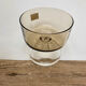 6 vintage smoked glass coupes model "Sweden" France