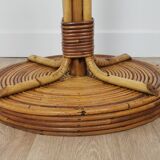 Rattan coat rack