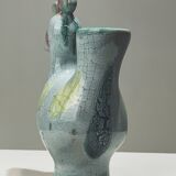 Zoomorphic ceramic vase, France, circa 1960.