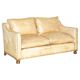 Edwardian Style Leather Two-Seater Sofa with Studs