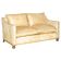 Edwardian Style Leather Two-Seater Sofa with Studs