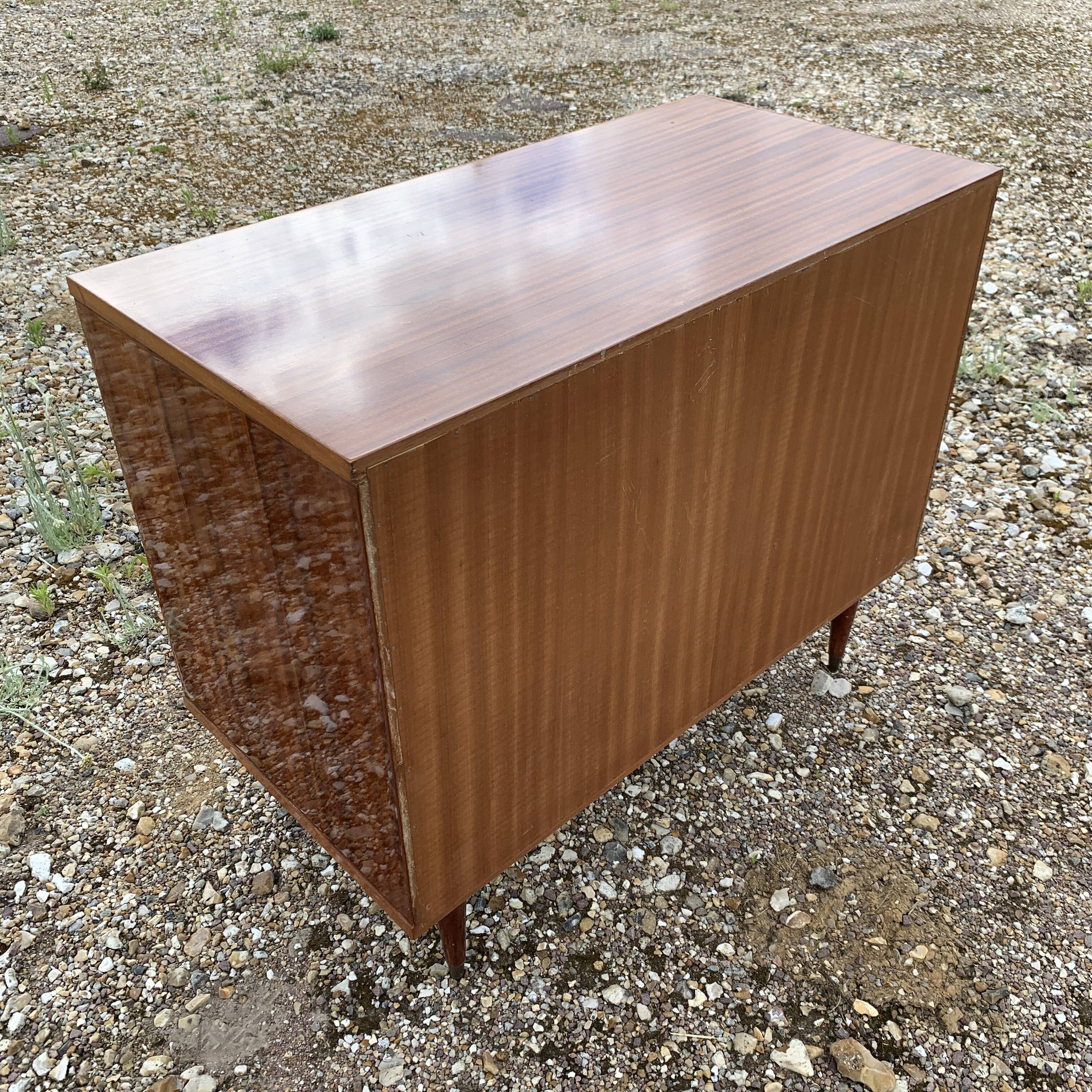 Dresser 4 drawers in varnished veneer