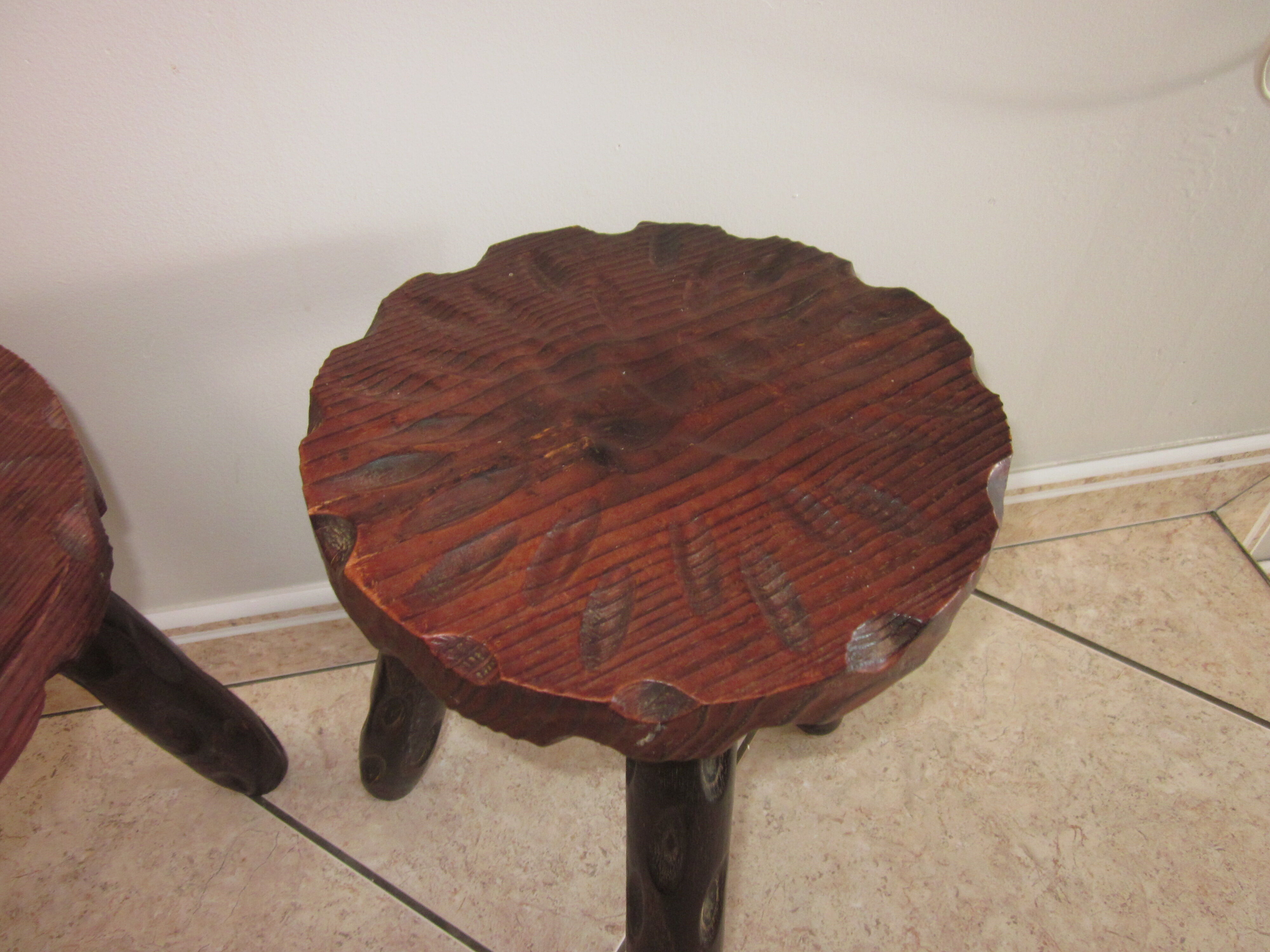 Pair of old stools