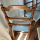 Six turned wooden chairs