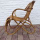 Fauteuil en rotin vintage