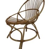Vintage rattan chair by Dirk van Sliedregt Rohe Noordwolde 1960 in the Netherlands