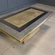 Gony Nava etched brass coffee table, 1970s