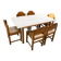 Table vintage Hank Lowenstein Padua et 6 chaises, des années 70