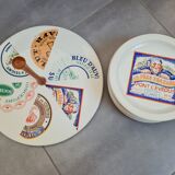 Service à fromages faïence de st amand