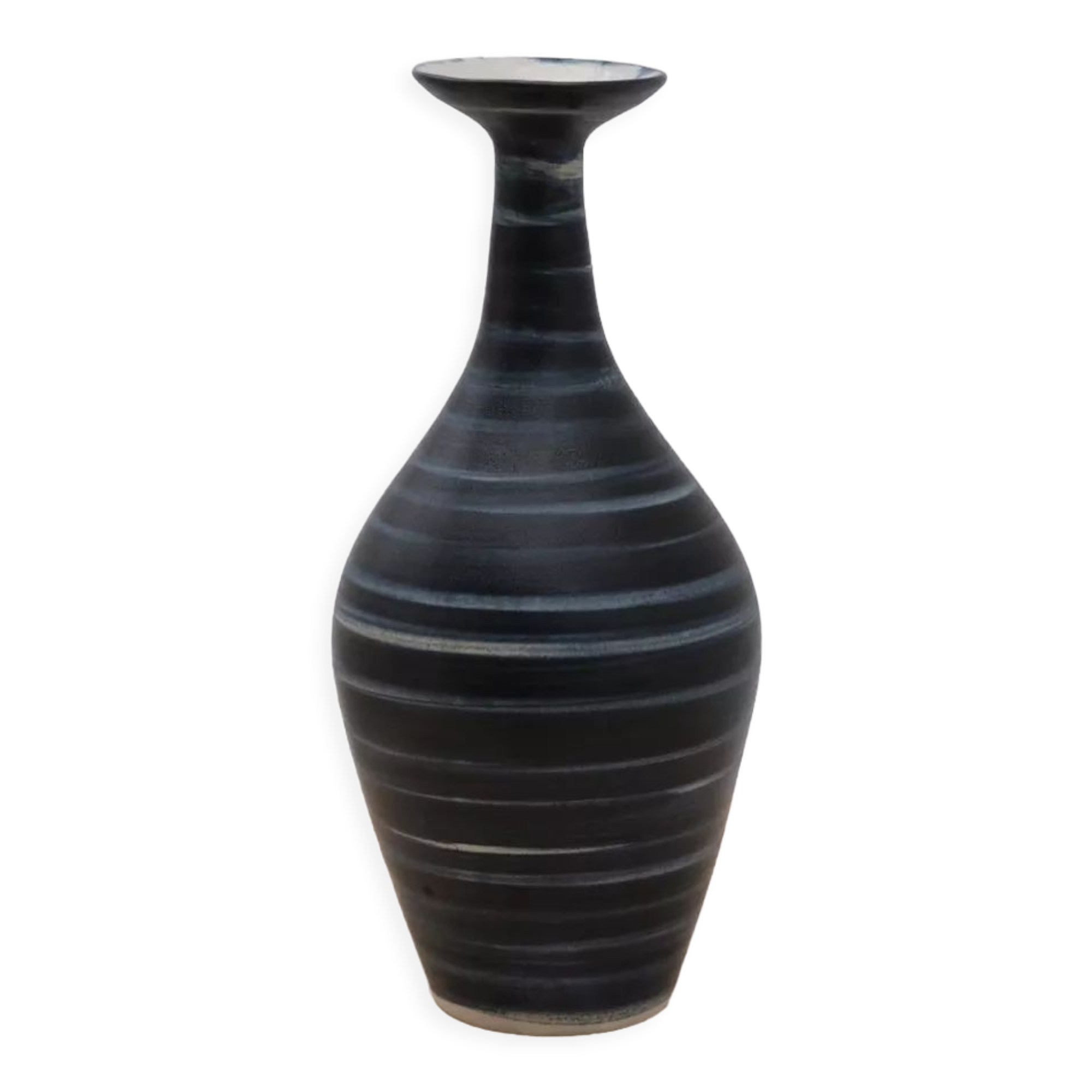 Scandinavian ceramic vase signed, 1960