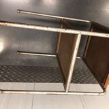 Bauhaus double wooden tray and tube structure around 1930