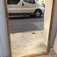 Mirror golden brass Italy 70s 91x66cm
