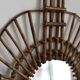 Rattan guitar mirror 75 x 38 cm year 1950