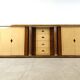 Vintage lacquered goatskin credenza, 1970s