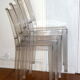 4 chairs "La Marie" design by Philippe Starck in 1999 edited by Kartell in 2003