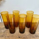 6 verres Long Drink ambrés