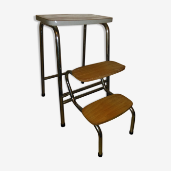 Tabouret escabeau vintage en formica