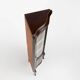 20th Century French Louis XV style corner display cabinet with arched glass, ca 1950
