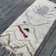 Tapis azilal en laine et coton fait main 150x70 cm