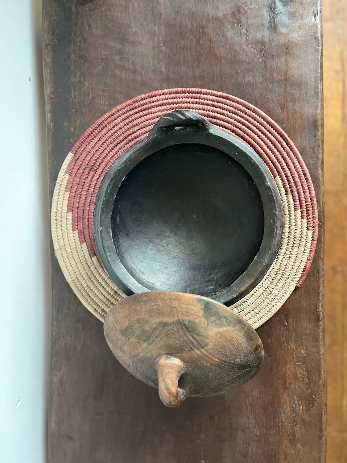 Abron Terracotta Bowls with Clay Lid - African Bowl