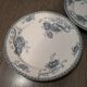 Série de 6 assiettes plates faïence Sarreguemines modèle Royat