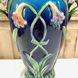 Grand vase barbotine Art Nouveau