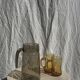 Carafe en verre fumée vintage striée