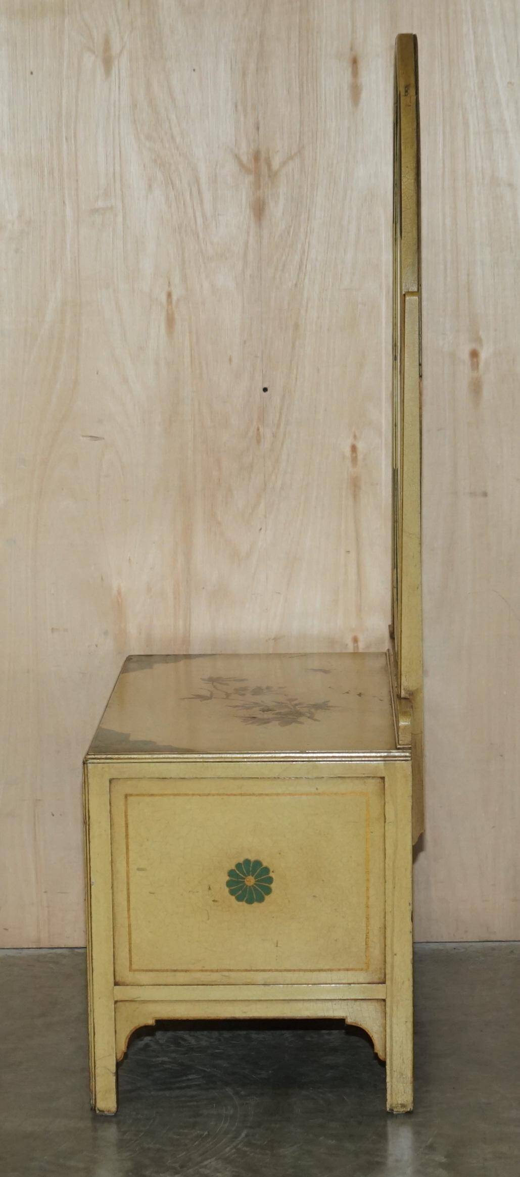 Vintage Chinoiserie Commode with Edwardian Style Mirror