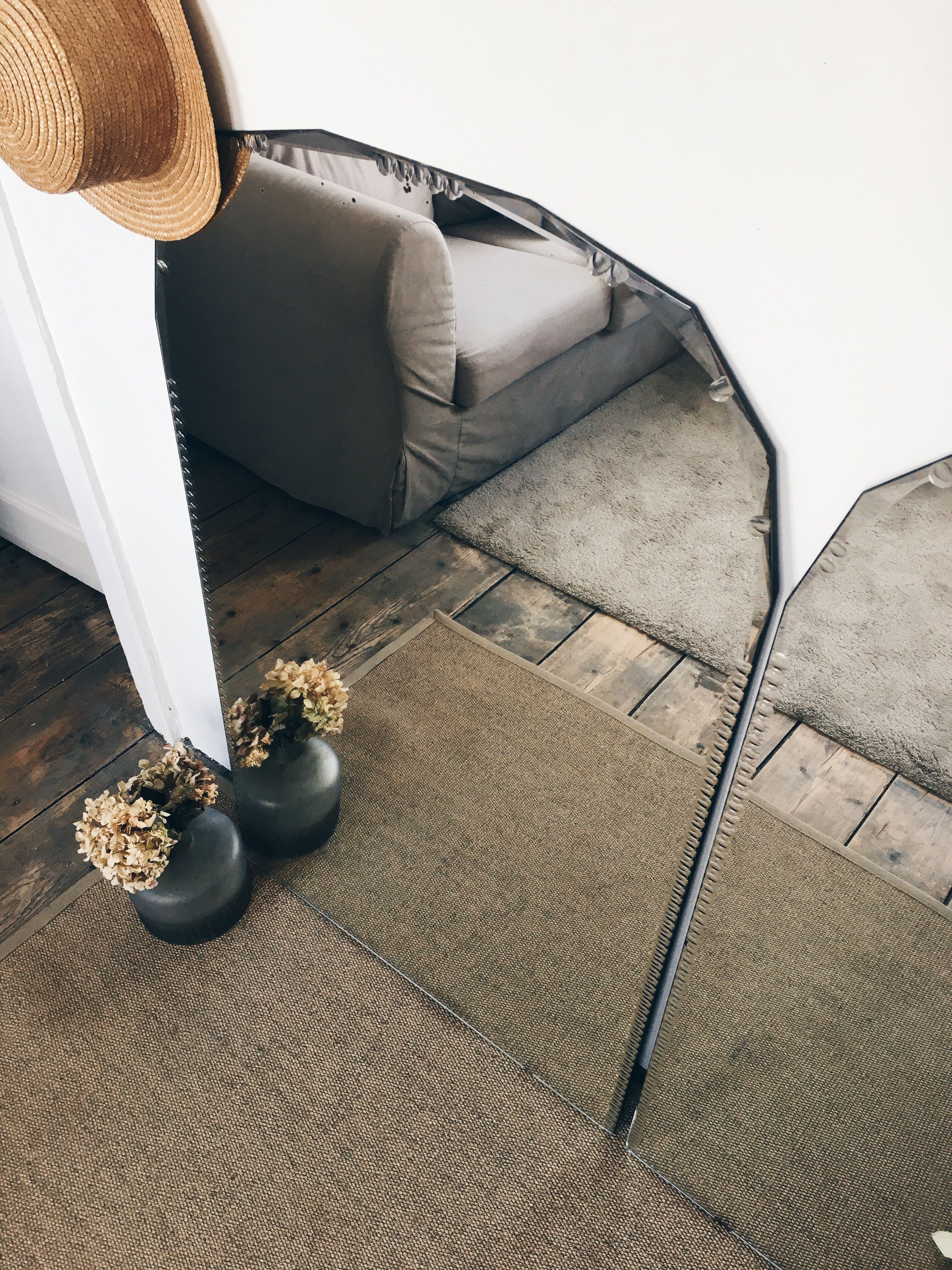 Large bevelled mirrors 72x121cm