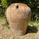 Ancient terracotta pottery jar from the 19th century.