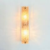 Pair of Mid-Century Tubular Murano Glass Wall Lights from Hillebrand, 1970s