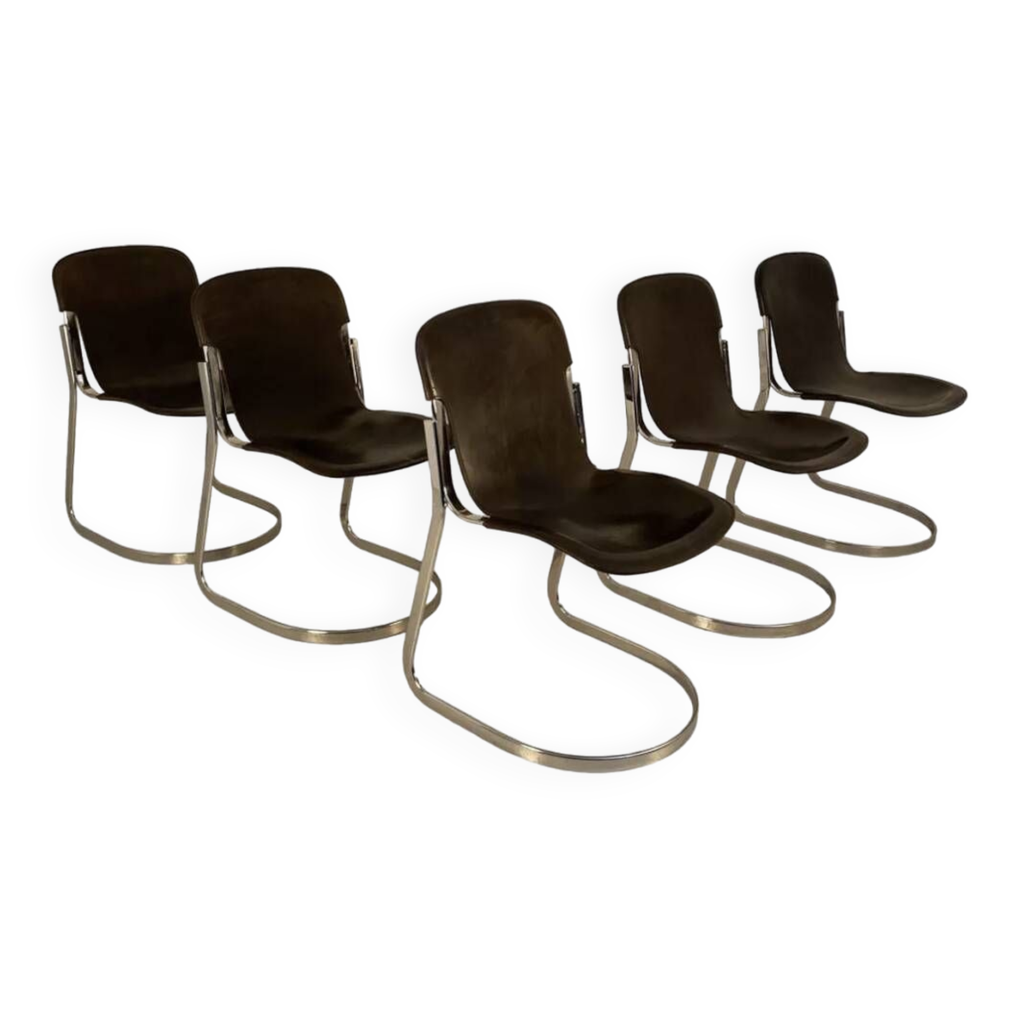 Suite de 5 chaises Cidue, Italie 1970